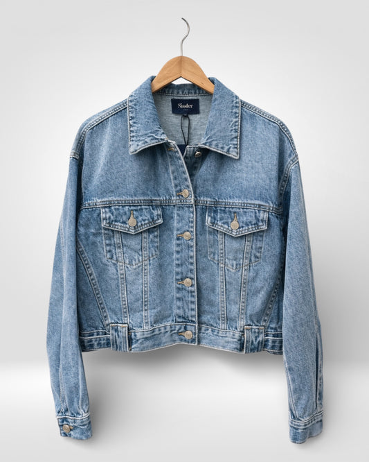 Harper Cropped Denim Jacket