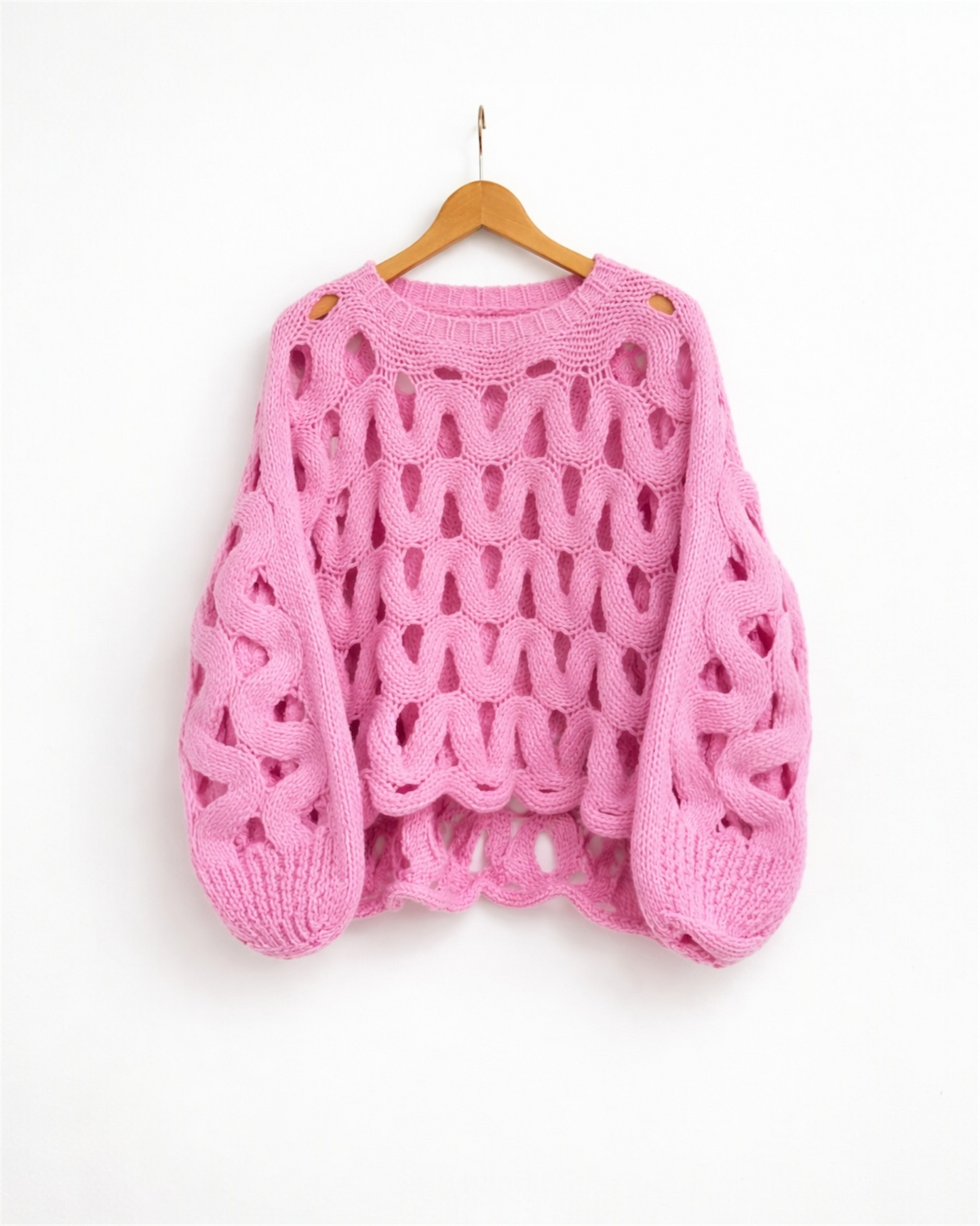 Open-Weave Statement Sweater