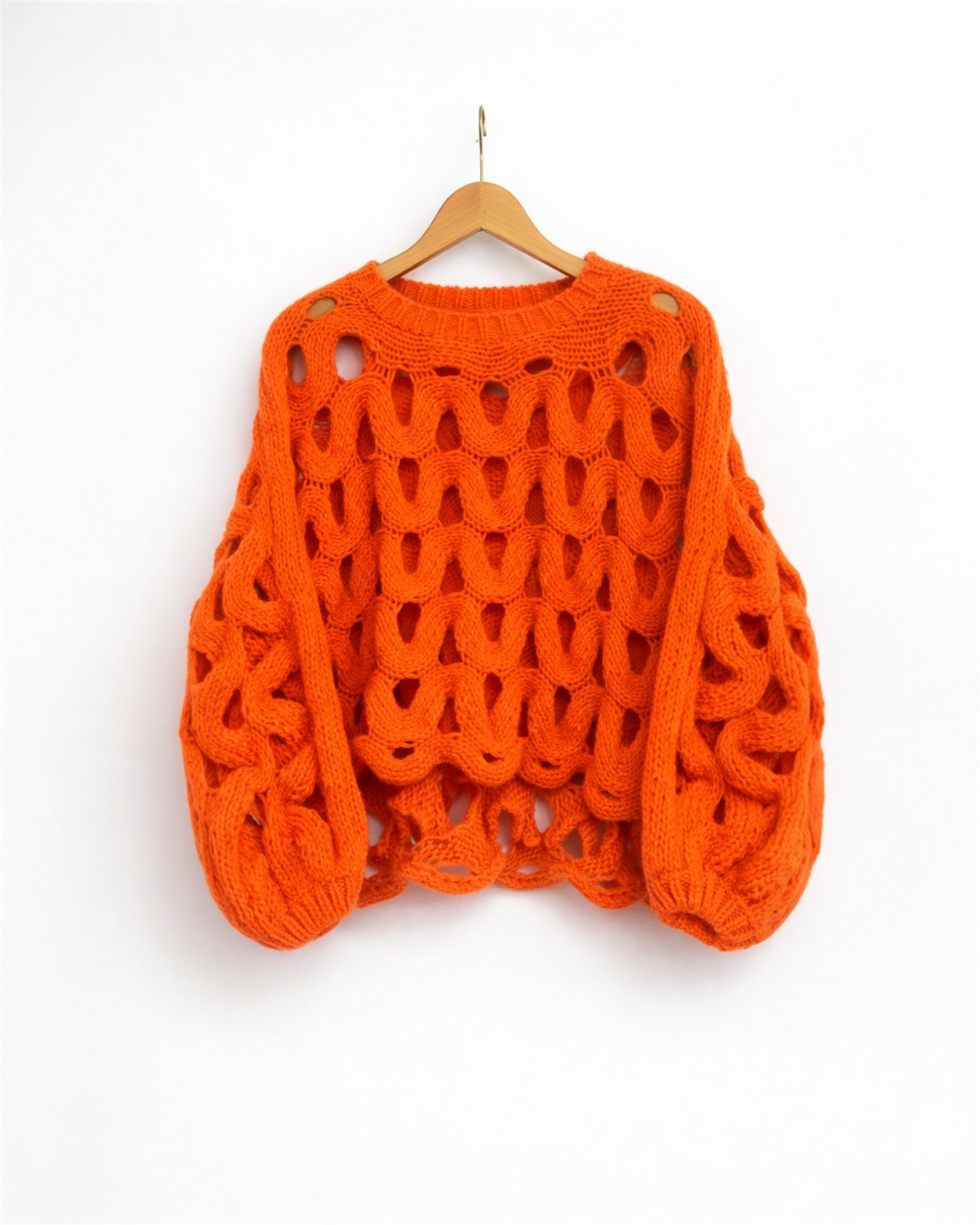 Open-Weave Statement Sweater