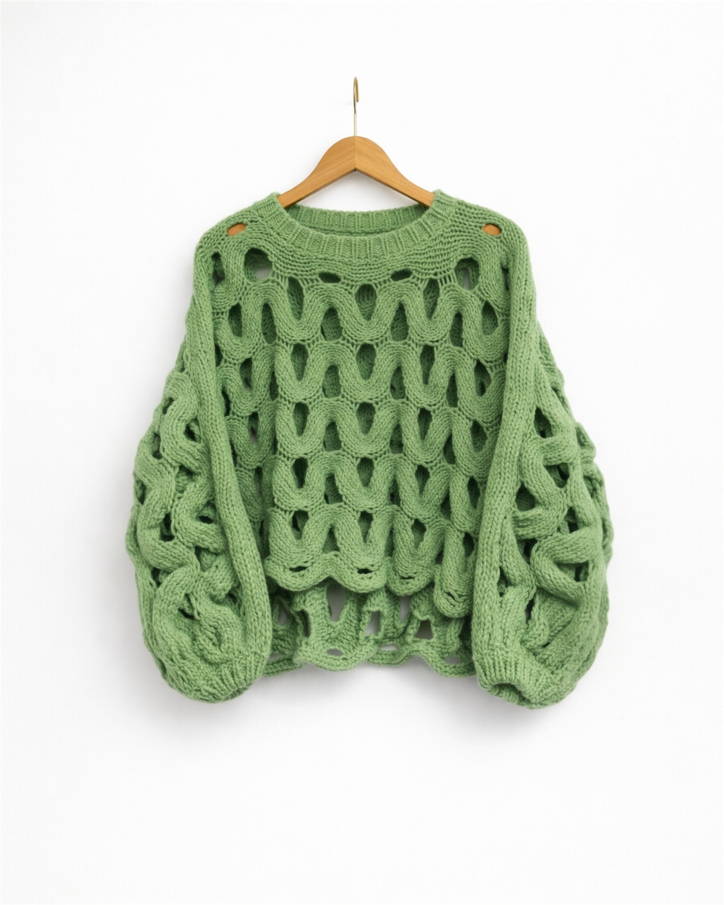 Open-Weave Statement Sweater