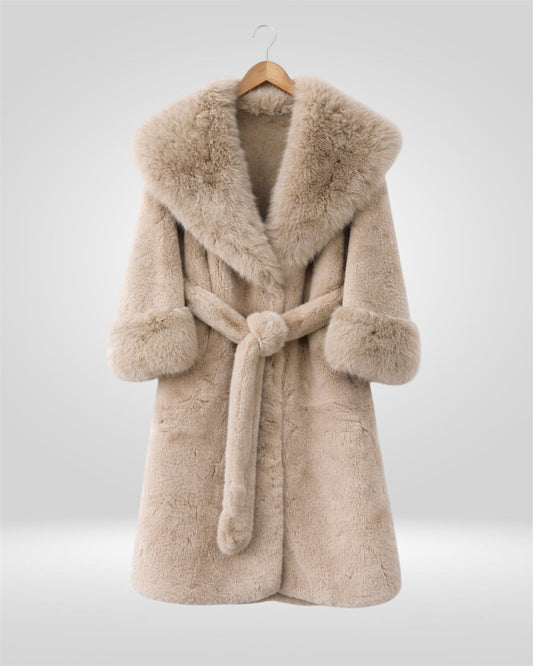 Ivory Luxe Faux Fur Coat