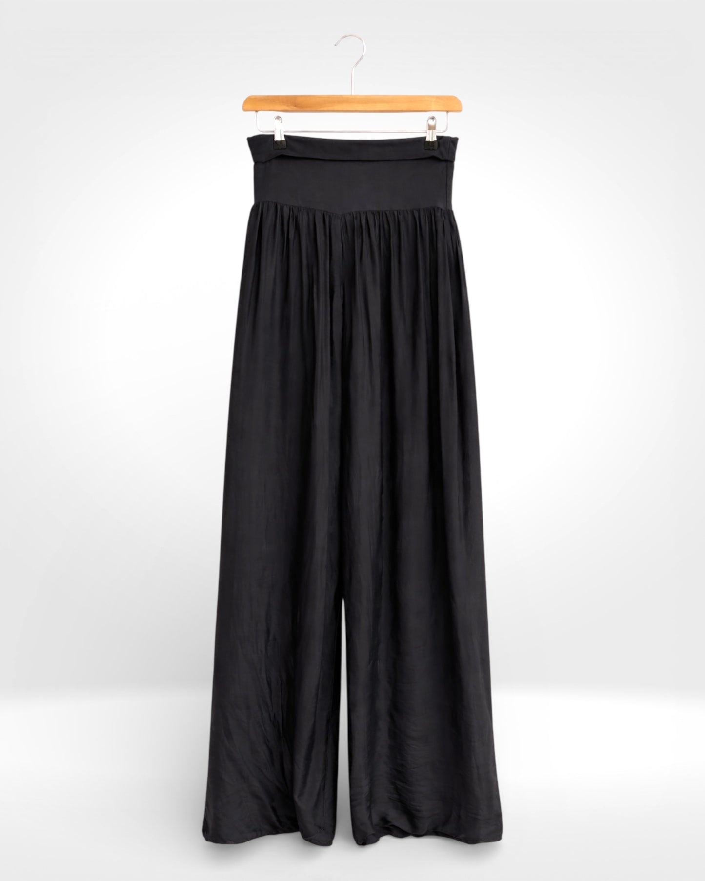 Silk Wide-Leg Trouser