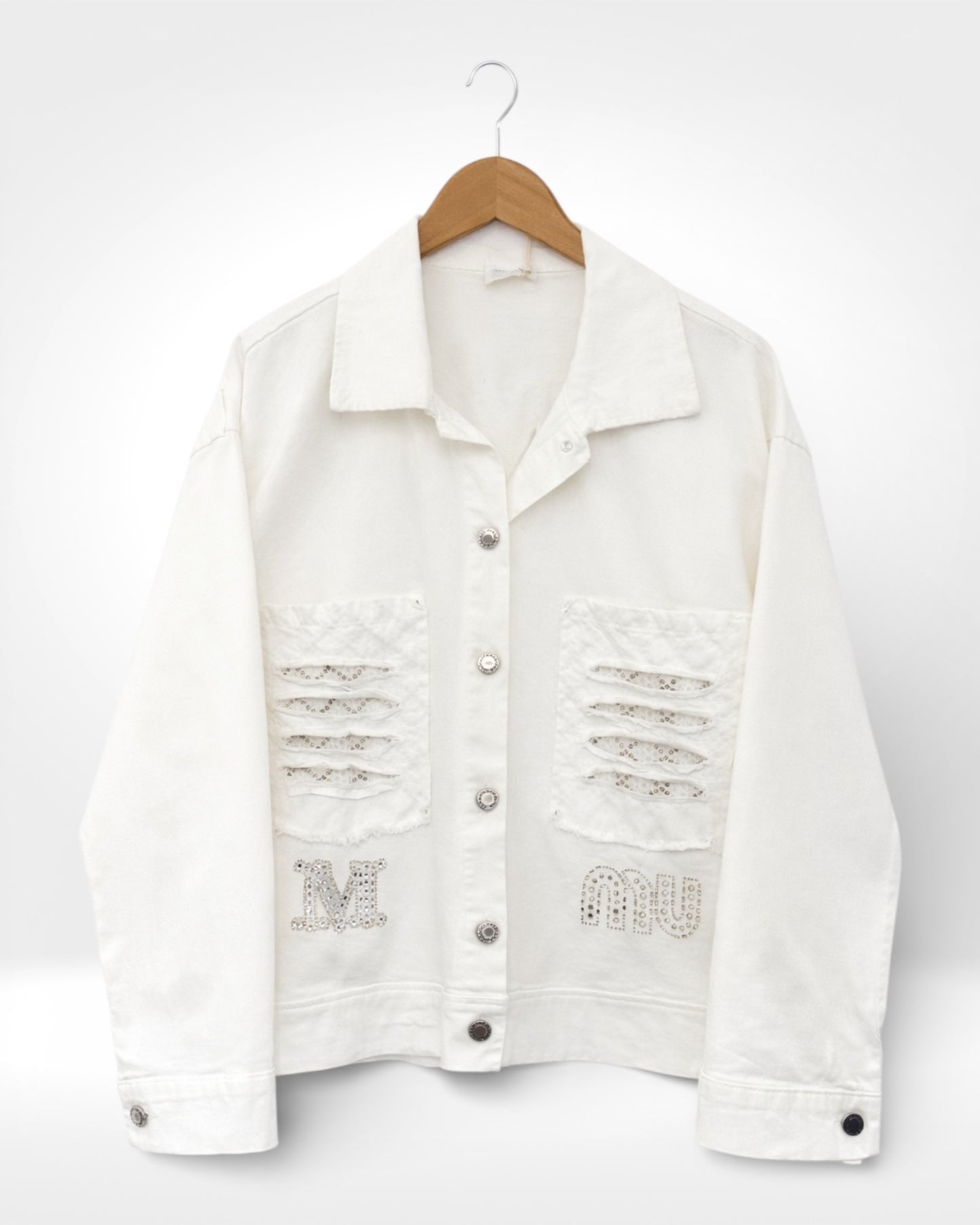 Diamante Detail Cotton Jacket