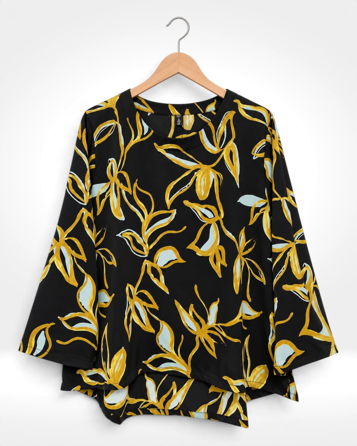 Golden Bloom Relaxed Top