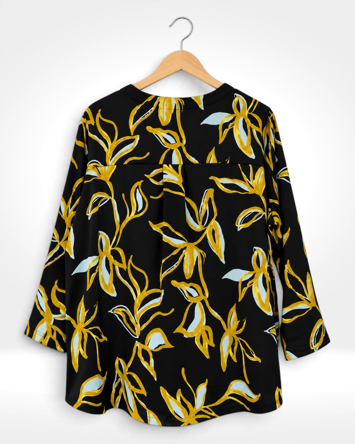 Golden Bloom Relaxed Top