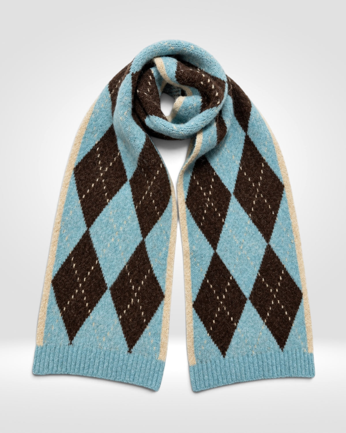 Argyle Knit Scarf