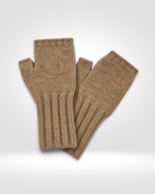 Luxury Wool & Cashmere Blend Fingerless Gloves