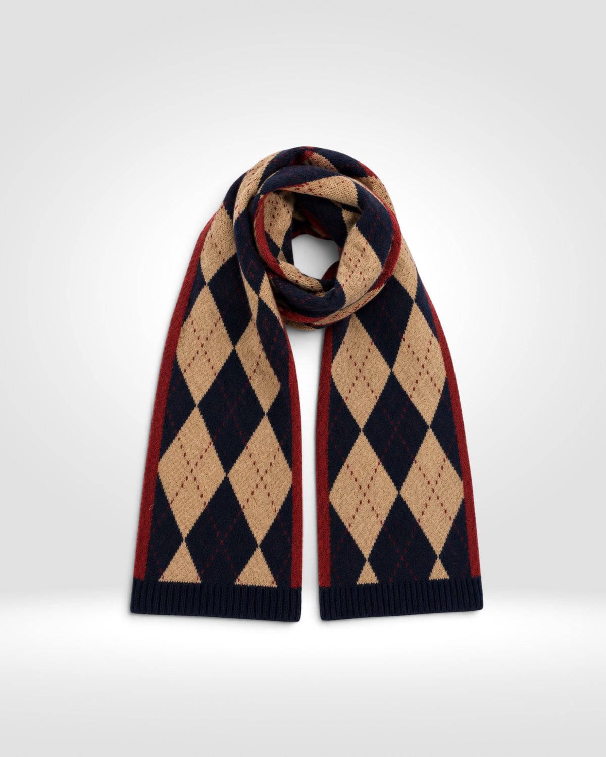 Argyle Knit Scarf