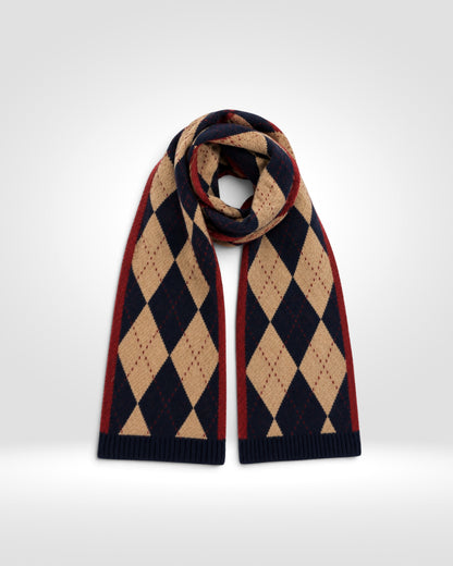 Argyle Knit Scarf