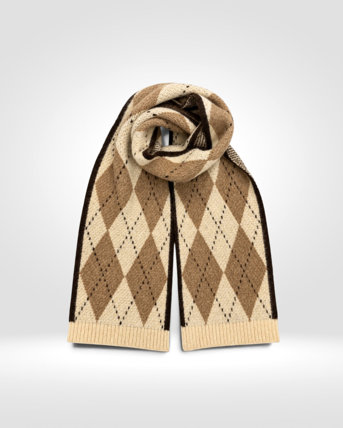 Argyle Knit Scarf