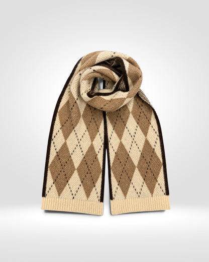 Argyle Knit Scarf